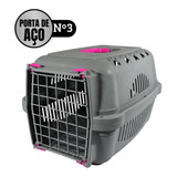 Caixa Transporte Durapets Neon Porta Aço Cães E Gatos N 3