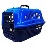 Caixa Transporte Pet N1 Cães Cachorros Gatos Plástico Azul 
