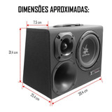 Caixa Trio Amplificada Cx Hc500 8 Polegadas 110 220w E 12v