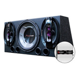 Caixa Trio Completa Montada 750w Subwoofer Pioneer Taramps