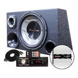 Caixa Trio Sub Pioneer Aparelho Bluetooth