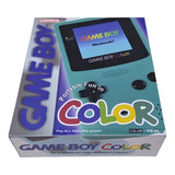 Caixa Vazia Game Boy Color Azul Em Madeira Mdf