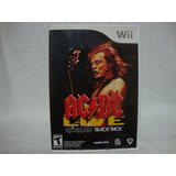 Caixa Vazia Jogo Wii Ac/dc Live Rock Band- Sem O Jogo