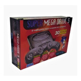 Caixa Vazia Super Sega Mega Drive 3 De Madeira Mdf