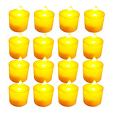 Caixa Vela Eletrônica Decorativa Led 160 Unidade Amarela Top