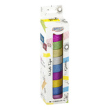 Caixa Washi Tape Glitter Glitter Com 10 Fitas De 15 Mm X 5 Mm Brw