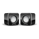 Caixas De Som 2 0 3w Rms Alimentação Usb Conexão P2 Sp144 Cor Preto