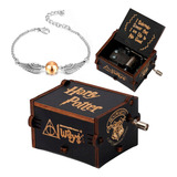 Caixinha Caixa Musica Harry Potter Musical Manivela Pulseira
