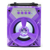 Caixinha De Som Caixa Speaker Bluetooth Portátil Altomex Mp3 Pen Drive Rádio Fm Bateria Recarregável Muito Potênte Lilás