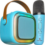 Caixinha Som Com Microfone Infantil Semfio Bluetooth Karaokê