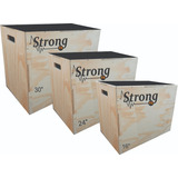 Caixote Crossfit Kit Com 03 Unid 30 24 16