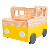 Caixote Toy Box  Baú Organizador De Brinquedos Jipe
