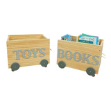 Caixotes Baú Toy Box Organizador De Brinquedos Madeira Toys