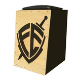 Cajon Carron Eletracústico Inclinado Escudo Fé