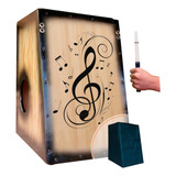 Cajón carron Elétrico Notas Musicais Sleep Vassourinha 