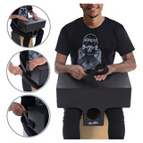 Cajón De Colo Wd Style Elétrico Profissional Witler Drums Cor Preto