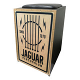 Cajon Jaguar Acústico Inclinado Profissional Cor Pb 024 Cordas Violão