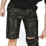 Calça 6 Bolsos Double Fishing Vira Bermuda