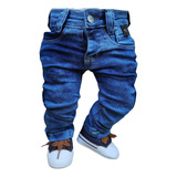 Calça Bebe Jeans Infantil Menino P M G De 0 A 12 Meses