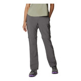 Calça Bermuda Feminina Columbia Silver Ridge Conv Cinza