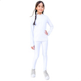 Calça Blusa Infantil Segunda Pele Térmica Escola Unissex