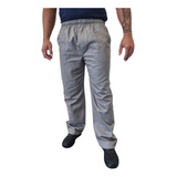 Calça Brim Pesado Cinza Elástico Total Uniforme Profissional