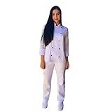 Calça Brim Uniforme Trabalho Profissional Reforçada Branco De Elastano Unissex Com Bolso Na Lateral BR Alfa M Regular Regular Branco 