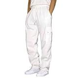 Calça Cargo Masculina Masculina Camuflada Calça De Chuva Para Caminhadas Pesca A Branco G