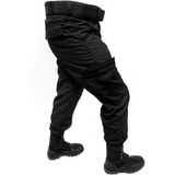 Calça Cargo Tática Preta Militar Rip Stop Vigilante 6 Bolsos