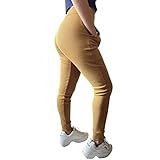Calça Cintura Alta Gringa Ribana Canelada Moletinho Legg Moletom Legging Ideal Para Gestantes Bella Net G Bege 