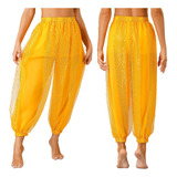 Calça Com Brilho Dança Do Ventre Fantasia Aladim