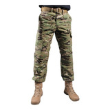 Calça Combat Camuflada Tática Ripstop Bélica Multicam