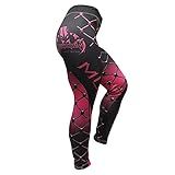 Calça De Compressão Térmica Feminino Muay Thai 2463R Preto Rosa Dominium
