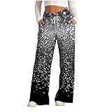 Calça De Ginástica Esportiva Com Corte Alto Flare Pernas Largas Para Mulheres Verão Outono Calças De Moletom Femininas 2024 A 868 Cinza XG