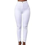 Calça Elástica De Cintura Alta Py 0353 Branco Cordevalle P