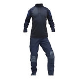 Calça F3 Com Joelheira Combat Shirt 711 Forhonor Azul