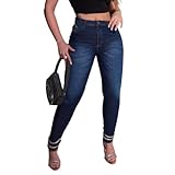 Calça Feminina Jeans Cintura Alta Com Elastano Pala Coração BR Numérico 40 Regular Alto 