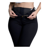 Calça Feminina Jeans Hot Pants Super Lipo Sawary Premium