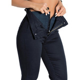 Calca Feminina Jeans Sawary Super Lipo +cinta Modeladora 
