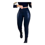 Calça Feminina Legging Montaria Flanelada Preta Premium