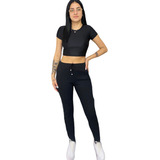 Calça Gestante Grávida Cotton Ribana Cintura Alta Envio 24h