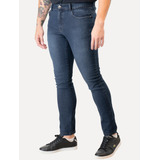 Calça Guess Jeans Masculina Slim Straight Azul Médio
