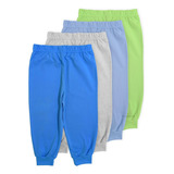 Calça Infantil Conforto Malha Fina Algodão Kit 4 Peças