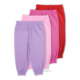 Calça Infantil Conforto Malha Fina Algodão Kit 4 Peças