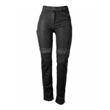 Calça Jeans Com Proteção Hlx Feminina Penelope Confort Black