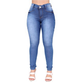 Calça Jeans Feminina Cintura Alta Cós
