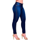 Calça Jeans Feminina Cintura Alta Hot Pant Cos Alto C Lycra