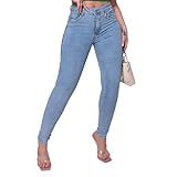 Calça Jeans Feminina Cintura Alta Skinny