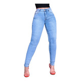 Calça Jeans Feminina Com Cinto Faixa Patria Brasil