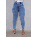 Calça Jeans Feminina Com E Lycra Levanta Bumbum